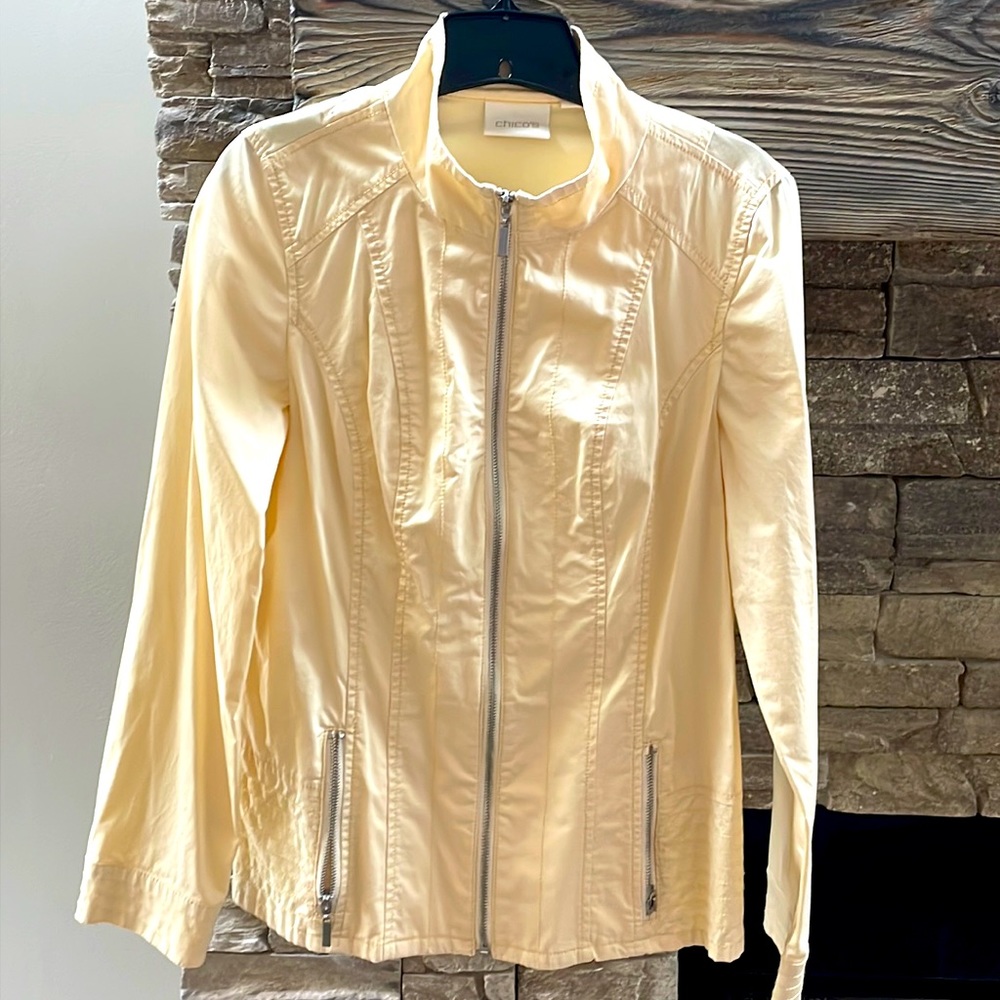 Chicos spring jacket pale yellow